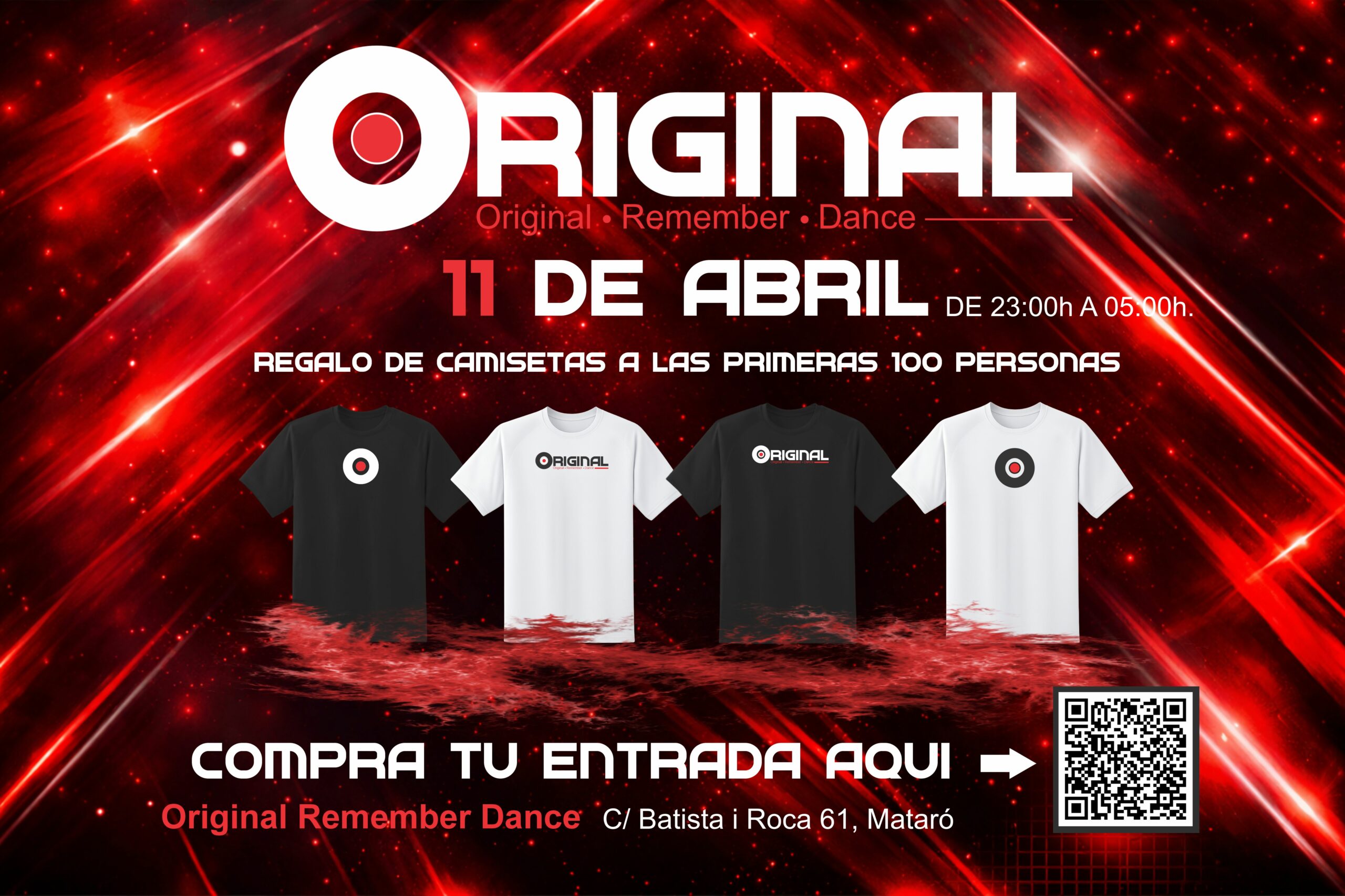 Camiseta de Regalo para los 100 primeros